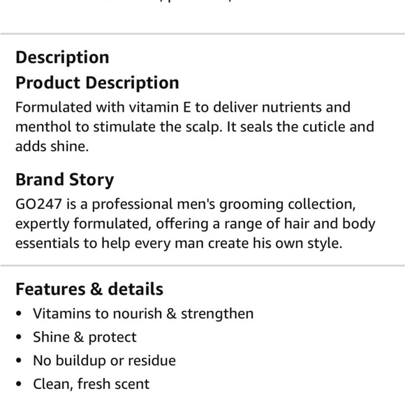 GO247 Hair Conditioner for Men - Picture 2 of 5